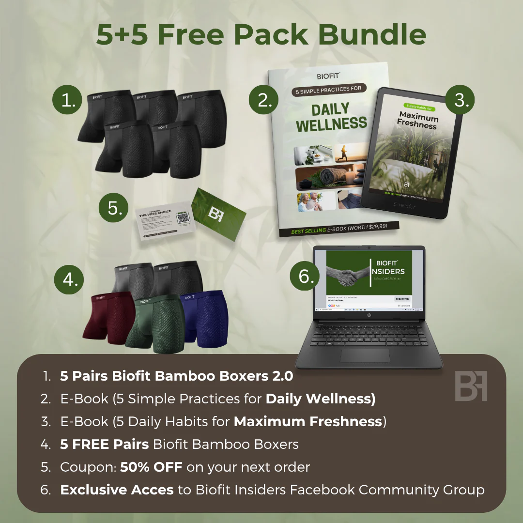 BIOFIT Essentials Boxers 2.0 Multicolor | 5 Pack + 5 FREE - Image 2