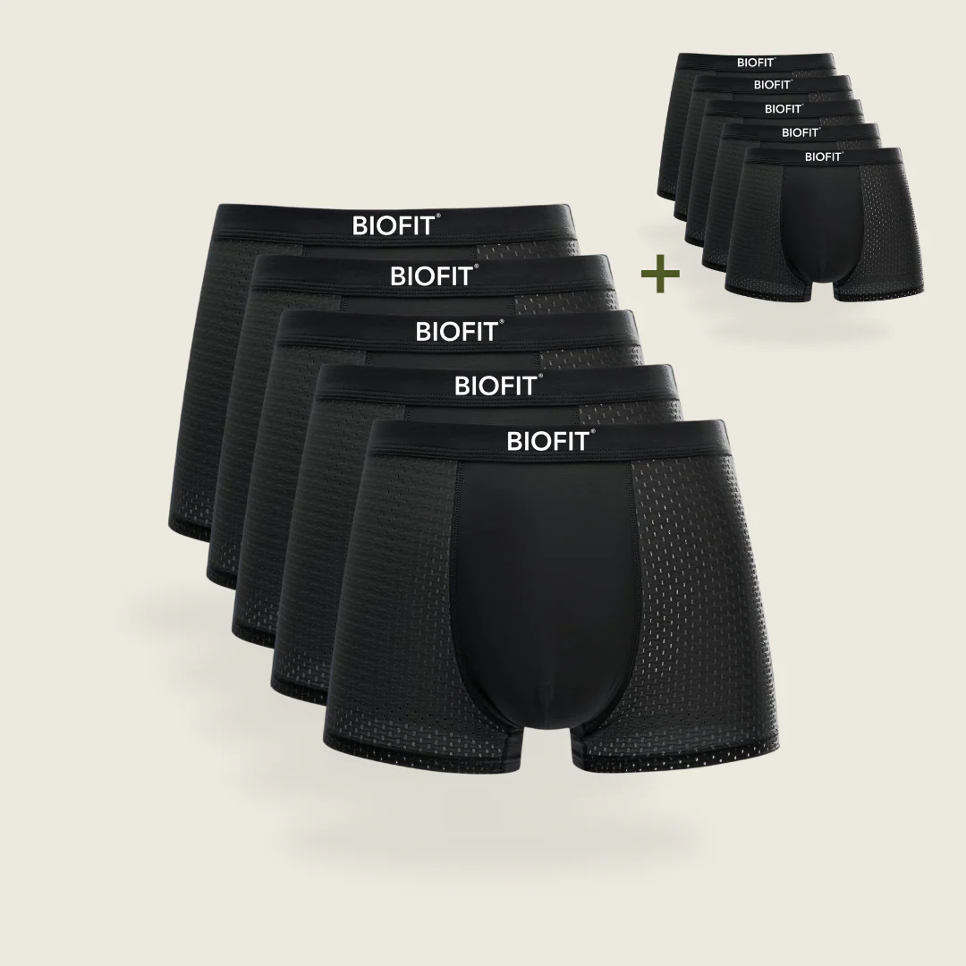 BIOFIT Essentials Boxers 5-Pack Black | + 5 FREE