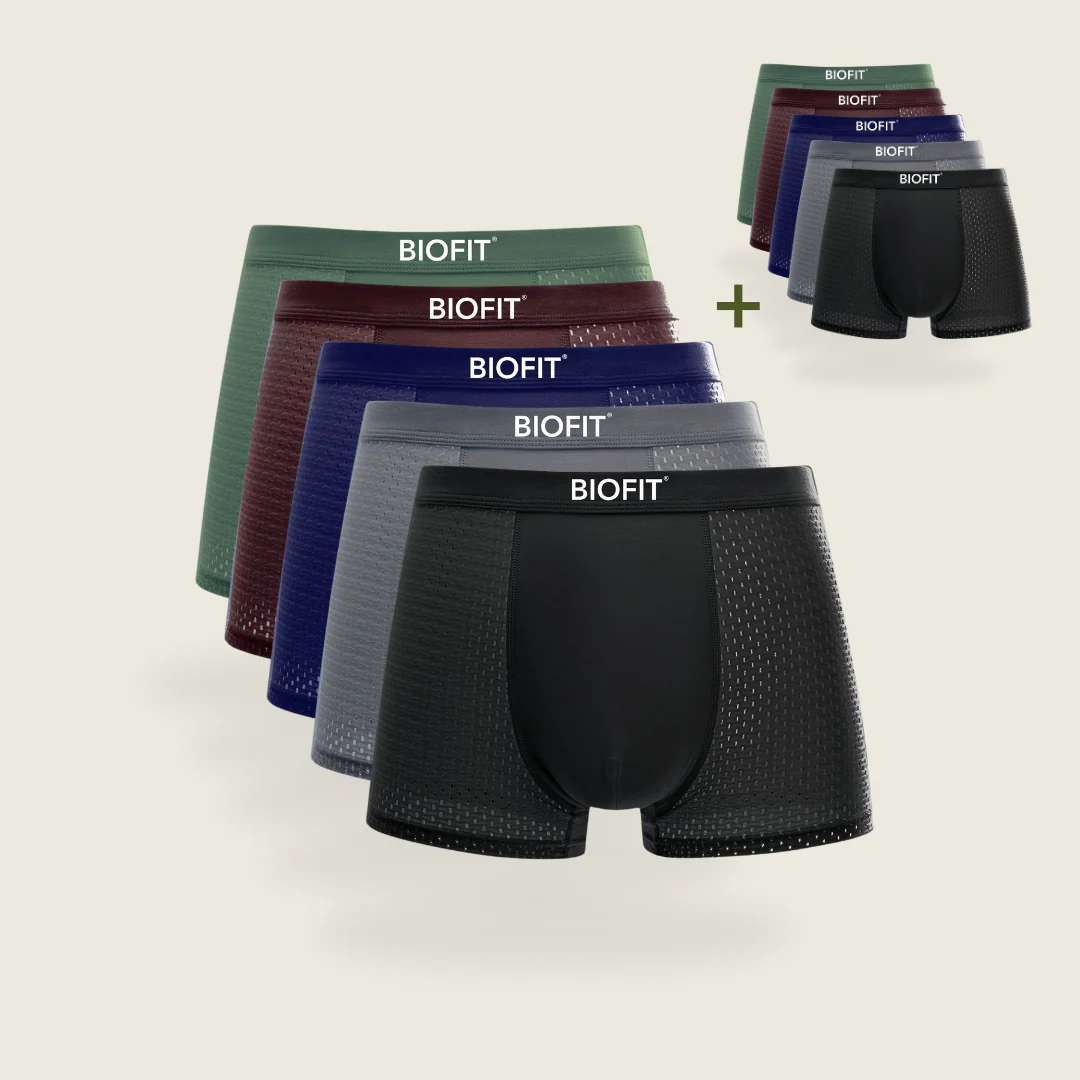 BIOFIT Essentials Boxers 5-Pack Multicolor | + 5 FREE