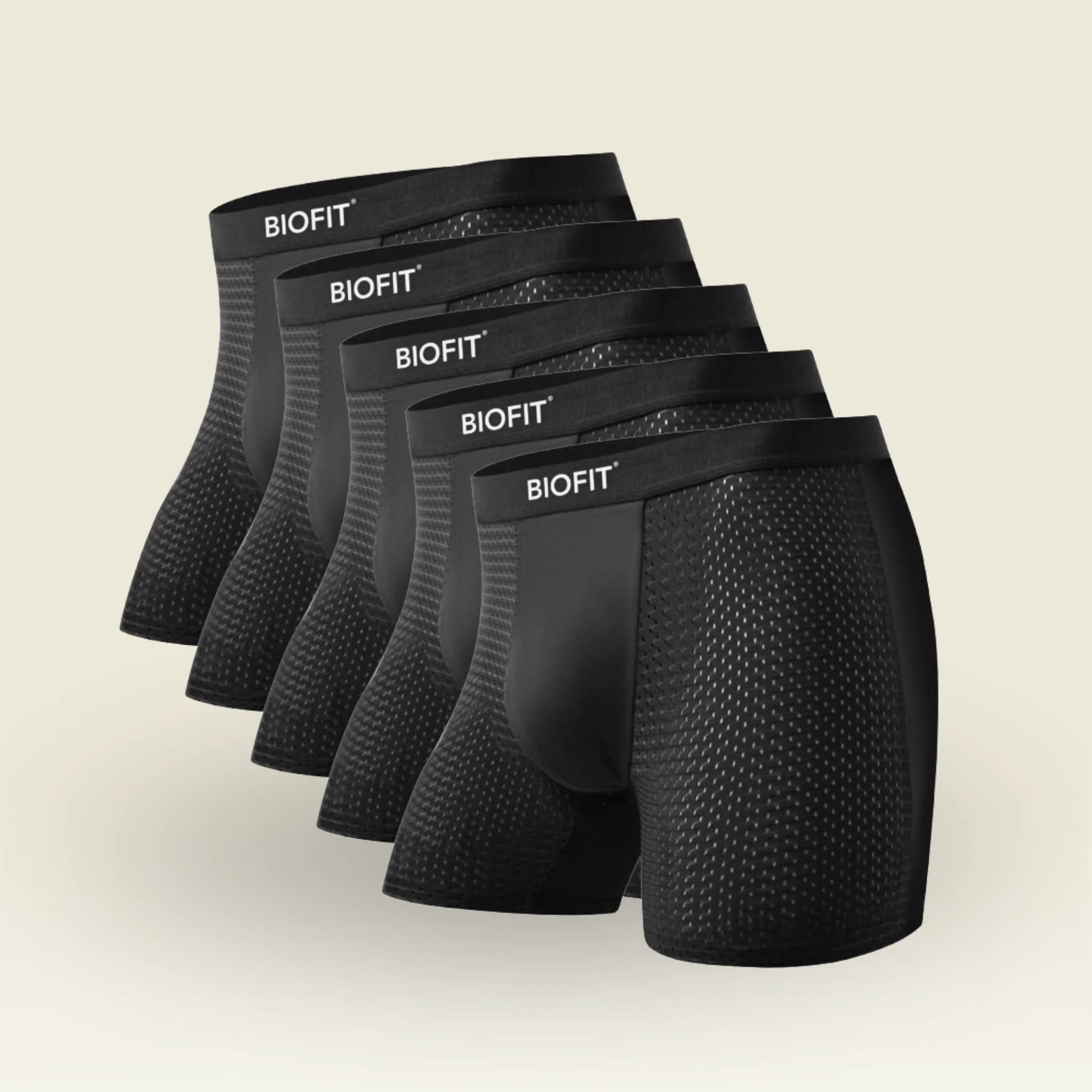 BIOFIT Essentials Boxer Briefs Black | 5 Pack + 5 FREE - Image 9