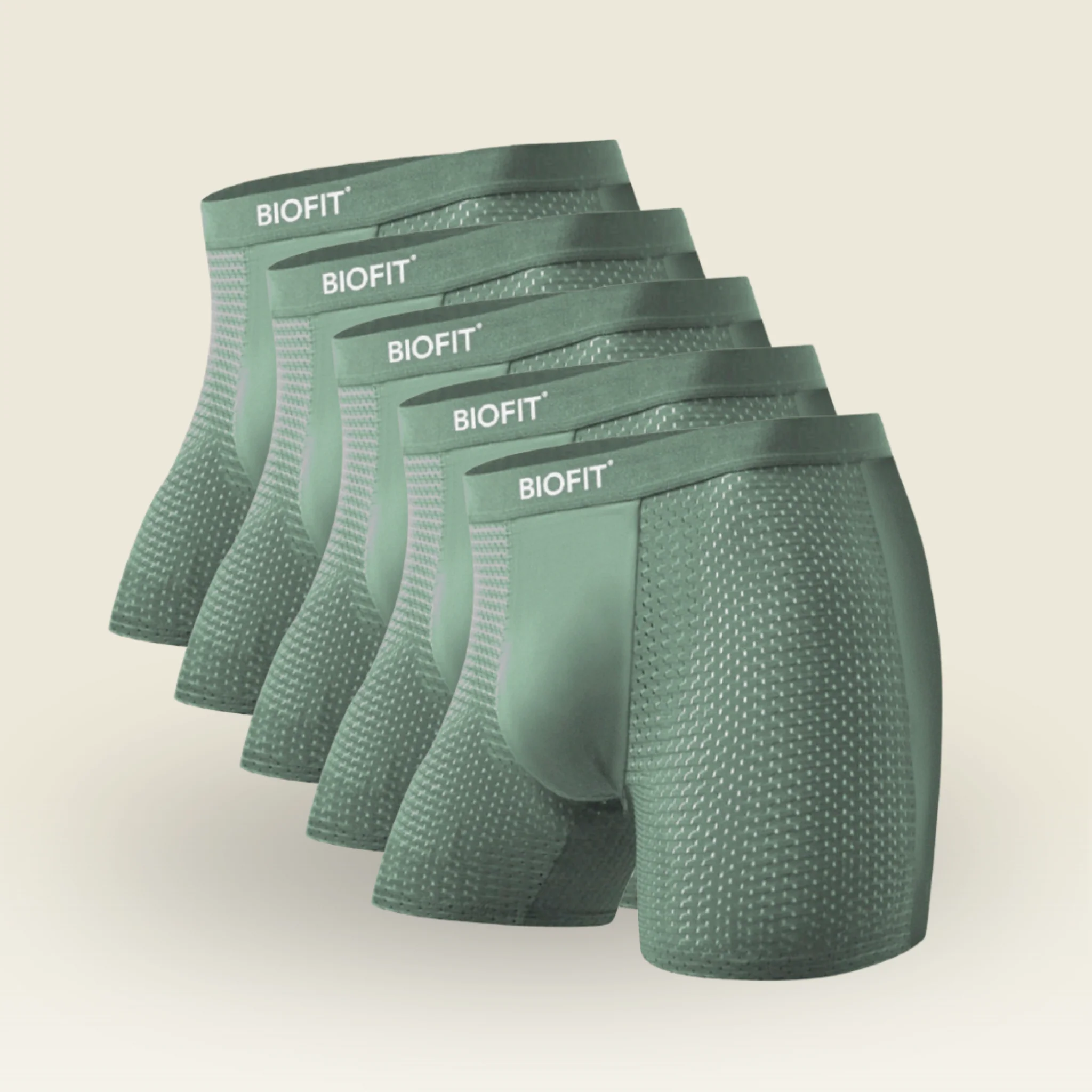 BIOFIT Essentials Boxer Briefs Green | 5 Pack + 5 FREE - Image 9