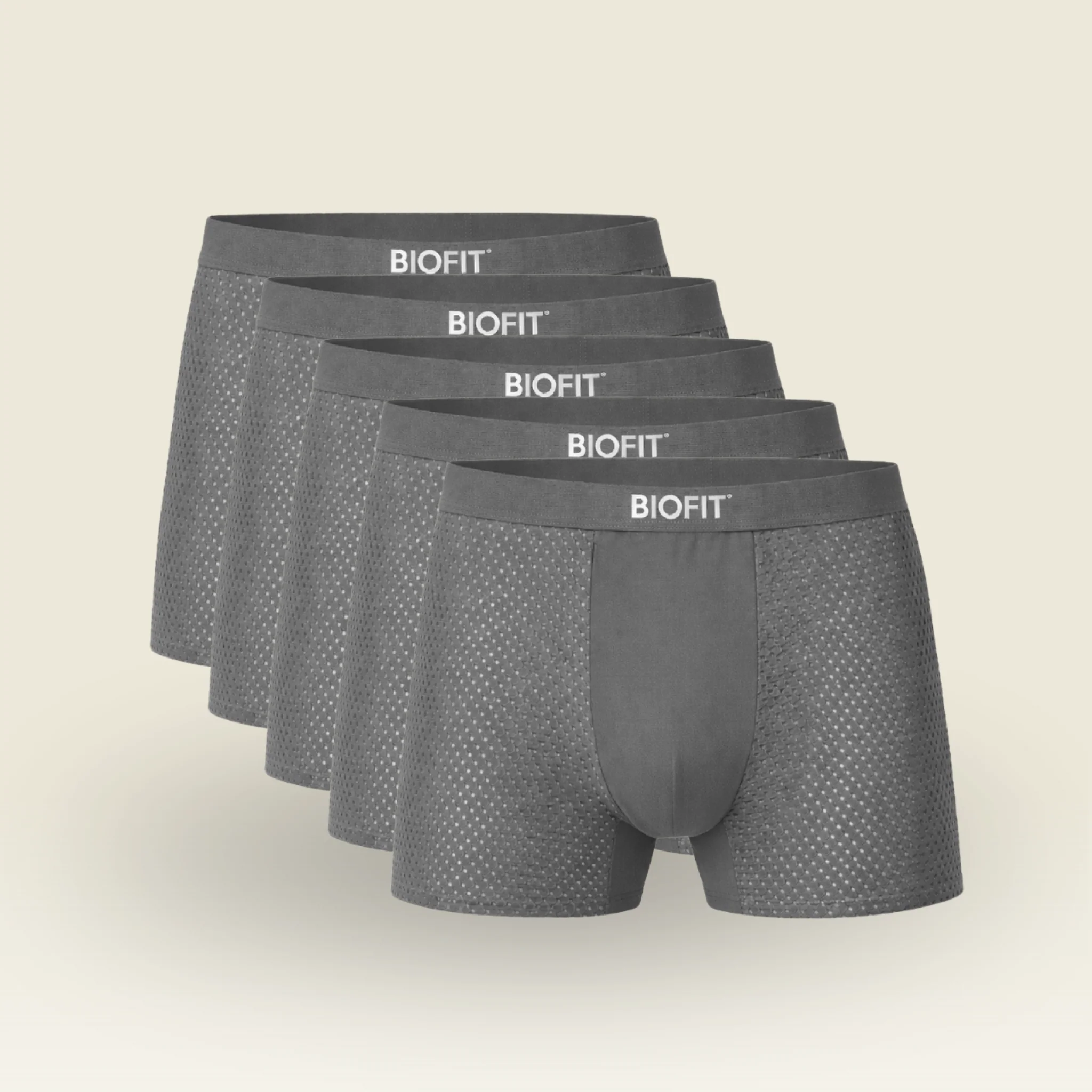 BIOFIT® Essentials Boxer Trunks Grey - Image 14
