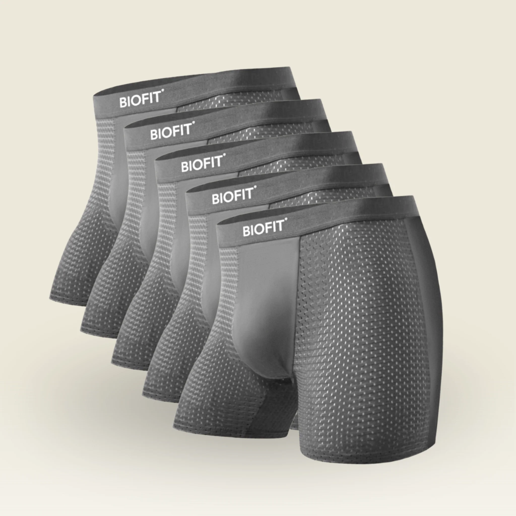 BIOFIT Essentials Boxer Briefs Grey | 5 Pack + 5 FREE - Image 9