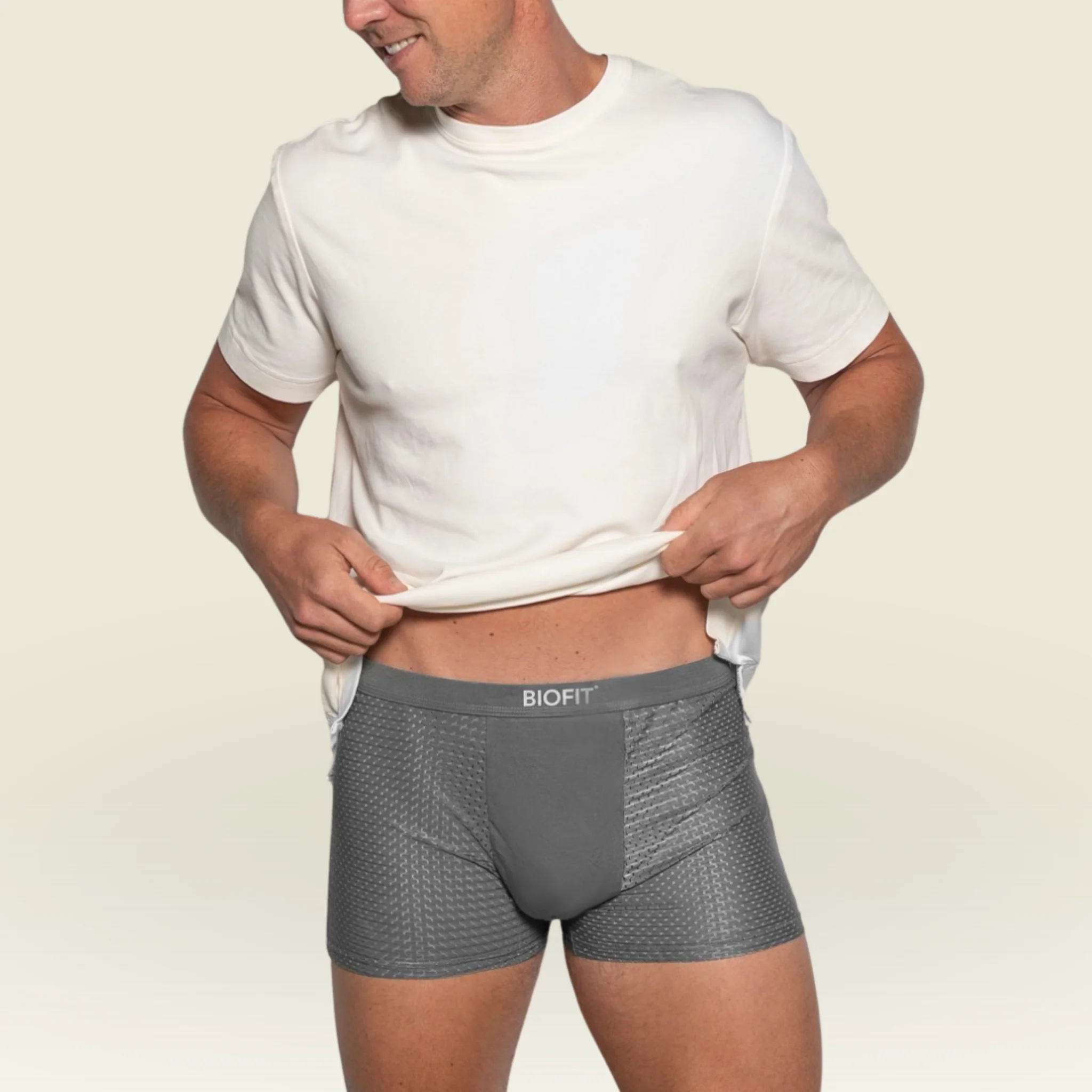 BIOFIT Essentials Boxer Trunks 3-Pack Grey - Image 6