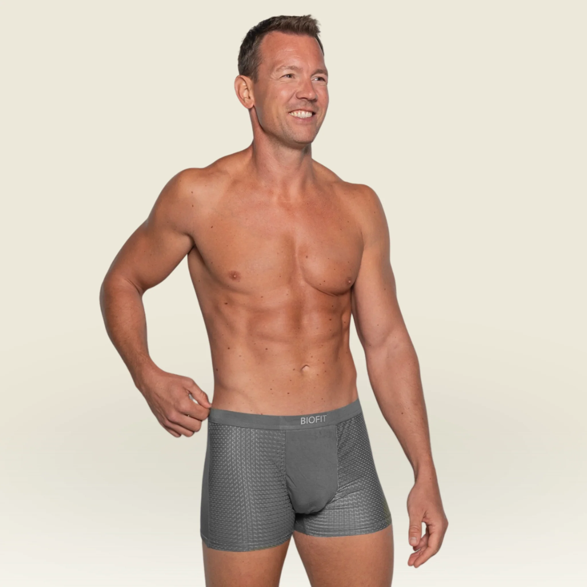 BIOFIT Essentials Boxer Trunks 3-Pack Grey - Image 7