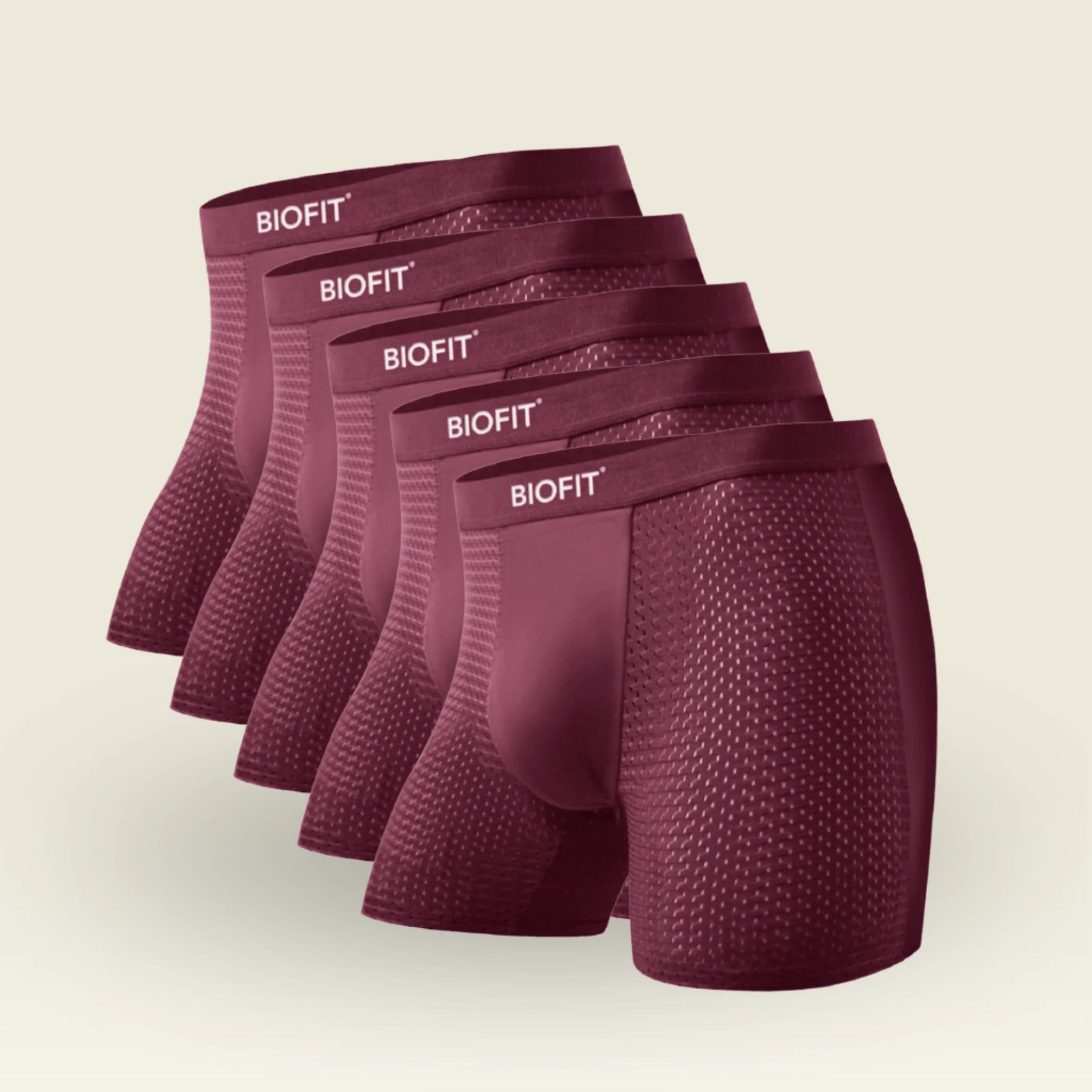 BIOFIT Essentials Boxer Briefs Red | 5 Pack + 5 FREE - Image 9